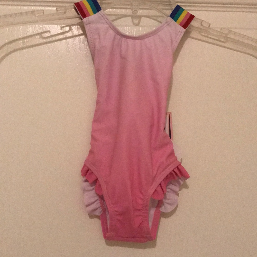 NWT Andy & Evan Crisscross Back Baby Girl Swimsuit